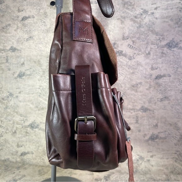 Marc O"Polo Messenger brown leather bag - large Crossbody - Picture 4 of 15